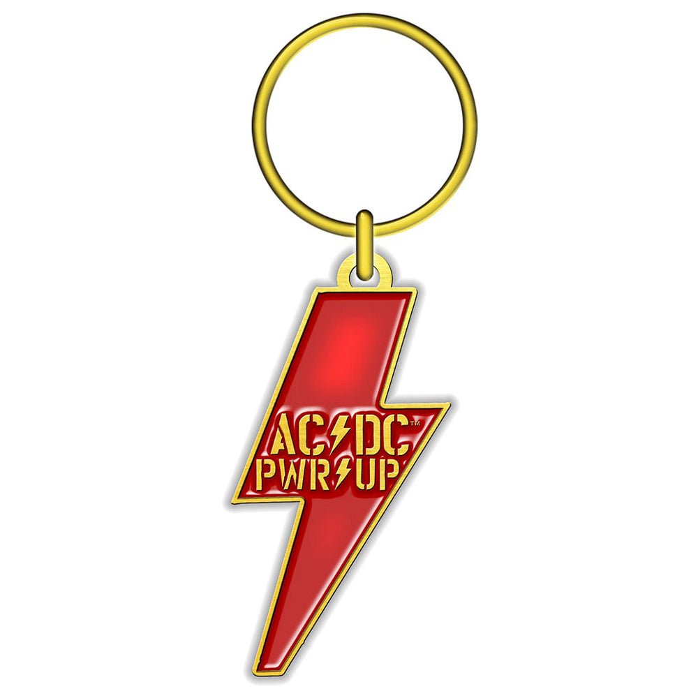 AC/DC エーシーディーシー (Back in Black 45周年 ) - PWR - UP / Die - cast Relief / キーホルダー - PGS